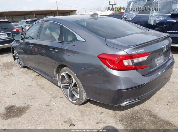 1HGCV1F36KA162834 2019 HONDA ACCORD Серый Задняя левая четверть