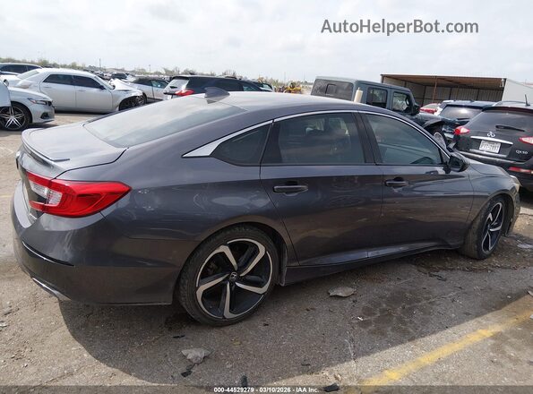 1HGCV1F36KA162834 2019 HONDA ACCORD Серый Вид задней части салона