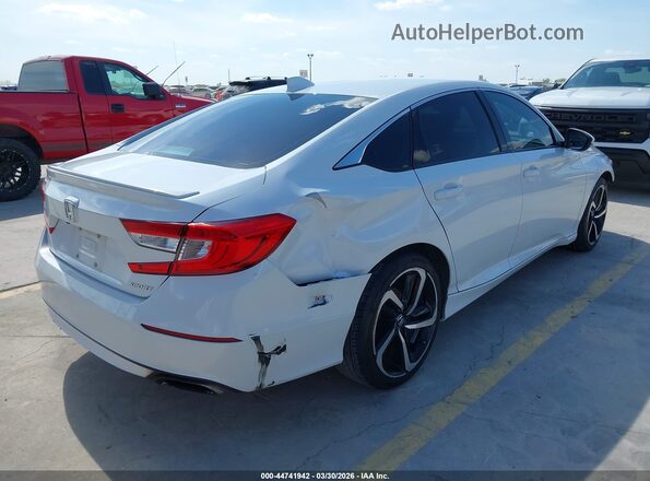 1HGCV1F37LA067765 2020 HONDA ACCORD Белый Задняя правая четверть