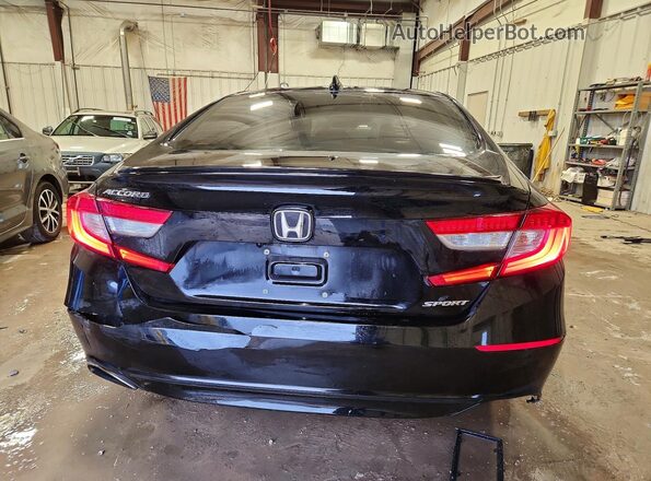 1HGCV1F37NA086870 2022 HONDA ACCORD Черный Вид сзади