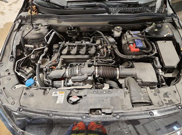 1HGCV1F37NA086870 2022 HONDA ACCORD Черный Вид задней части салона