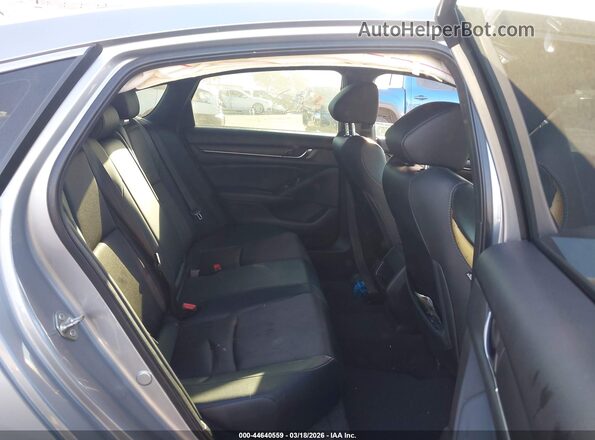 1HGCV1F38JA247608 2018 HONDA ACCORD Gray Vista de la etiqueta del VIN