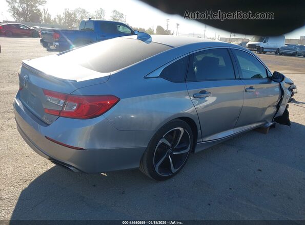 1HGCV1F38JA247608 2018 HONDA ACCORD Gray Trasero derecho