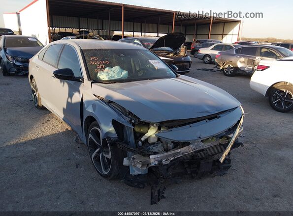 1HGCV1F38NA021316 2022 HONDA ACCORD Серый Передняя правая четверть
