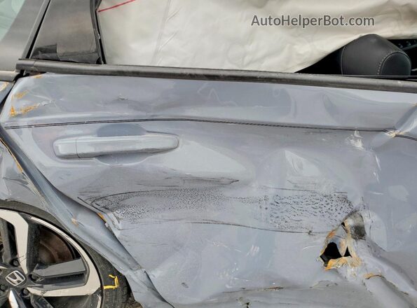 1HGCV1F39MA032050 2021 HONDA ACCORD Blue Widok tylnych siedzeń