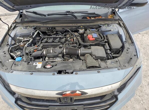 1HGCV1F39MA032050 2021 HONDA ACCORD Blue Widok wnętrza z tyłu