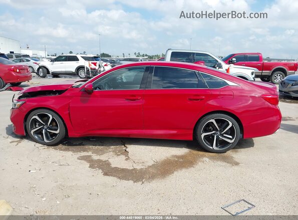 1HGCV1F3XJA240076 2018 HONDA ACCORD Красный Панорамный вид салона 360°