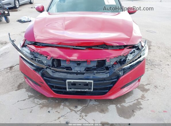 1HGCV1F3XJA240076 2018 HONDA ACCORD Красный Вид спереди
