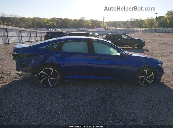 1HGCV1F3XLA039099 2020 HONDA ACCORD Синий Панорамный вид салона 360°
