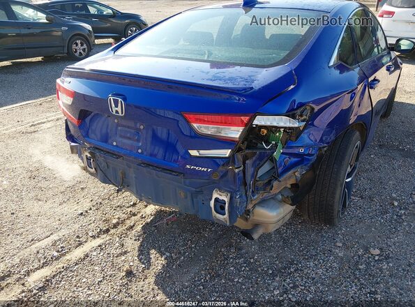 1HGCV1F3XLA039099 2020 HONDA ACCORD Синий Вид спереди