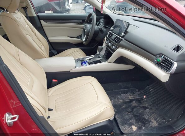 1HGCV1F41LA066040 2020 HONDA ACCORD Красный Вид салона спереди