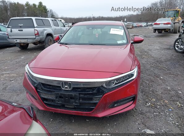 1HGCV1F41LA066040 2020 HONDA ACCORD Красный Вид щитка приборов