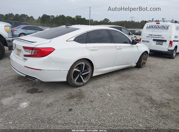 1HGCV1F41MA075063 2021 HONDA ACCORD Белый Задняя правая четверть