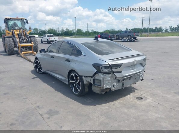1HGCV1F41MA094633 2021 HONDA ACCORD Silver Rear left