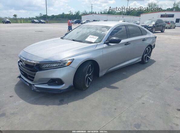 1HGCV1F41MA094633 2021 HONDA ACCORD Silver Front left