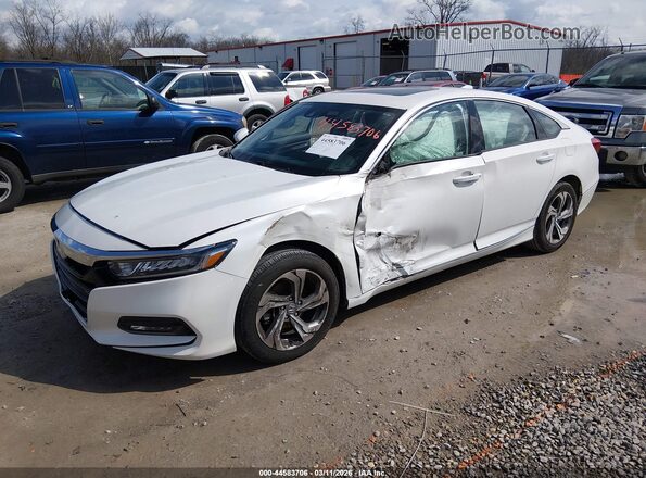 1HGCV1F43LA084152 2020 HONDA ACCORD Белый Передняя левая четверть