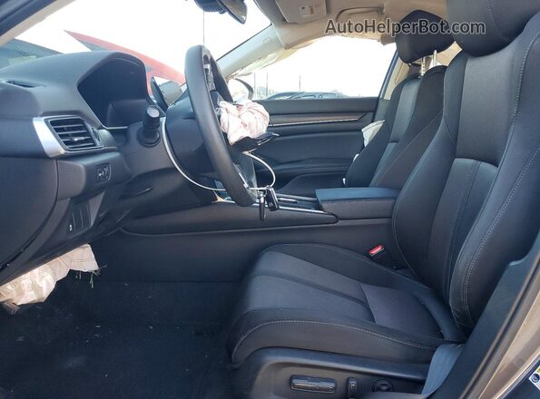 1HGCV1F45KA017826 2019 HONDA ACCORD Угольный Вид салона спереди