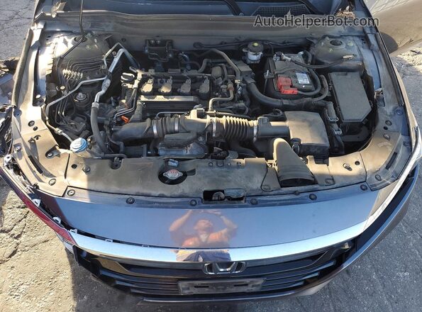 1HGCV1F45KA017826 2019 HONDA ACCORD Угольный Вид задней части салона