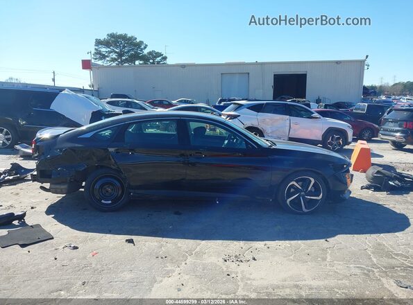1HGCV1F47MA111564 2021 HONDA ACCORD Черный Вид задней части салона