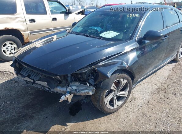 1HGCV1F48KA057107 2019 HONDA ACCORD Черный Вид спереди