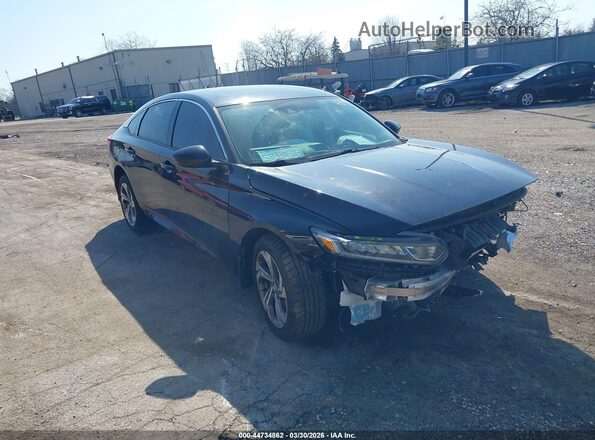 1HGCV1F48KA057107 2019 HONDA ACCORD Черный Передняя правая четверть