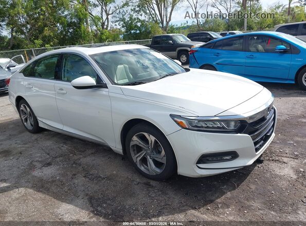 1HGCV1F48KA073257 2019 HONDA ACCORD White Przód prawy
