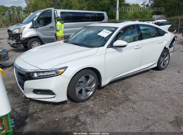 1HGCV1F48KA073257 2019 HONDA ACCORD White Przód lewy