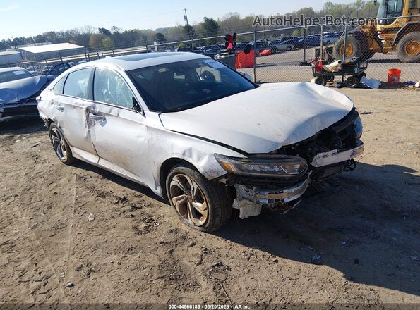 1HGCV1F49KA060596 2019 HONDA ACCORD Белый Передняя правая четверть