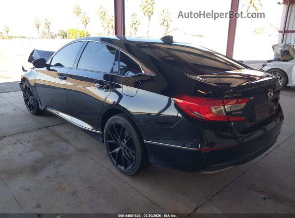 1HGCV1F49LA111693 2020 HONDA ACCORD Черный Задняя левая четверть