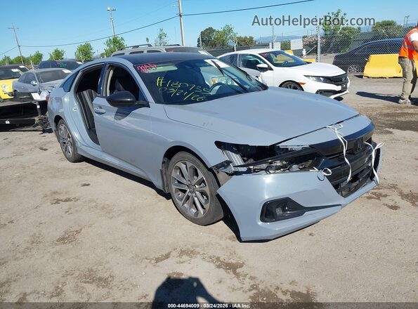 1HGCV1F49NA082084 2022 HONDA ACCORD Серый Передняя правая четверть