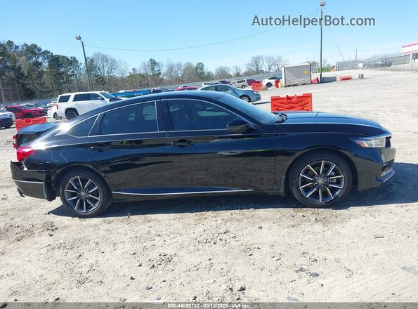 1HGCV1F52NA023760 2022 HONDA ACCORD Черный Вид задней части салона