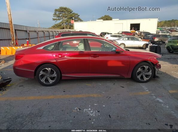 1HGCV1F57KA116401 2019 HONDA ACCORD Красный Вид задней части салона