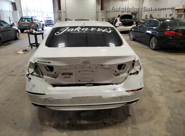 1HGCV1F5XKA132172 2019 HONDA ACCORD White Вид ззаду