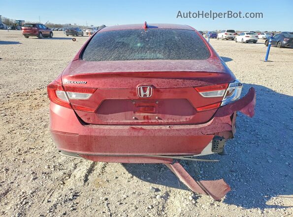 1HGCV1F5XKA168380 2019 HONDA ACCORD Красный Вид сзади