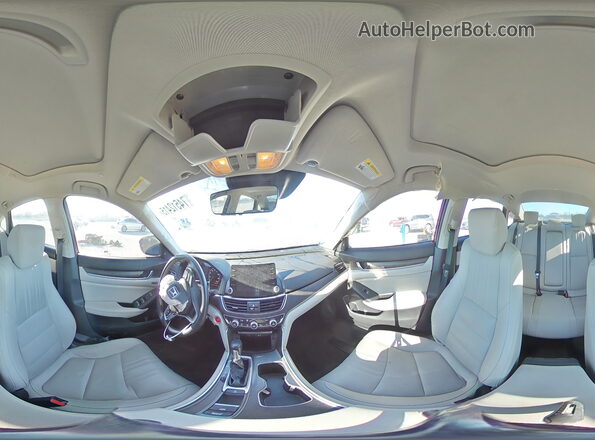1HGCV1F5XKA168380 2019 HONDA ACCORD Красный Панорамный вид салона 360°