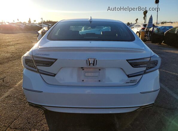 1HGCV2E36KA022807 2019 HONDA ACCORD Белый Вид сзади