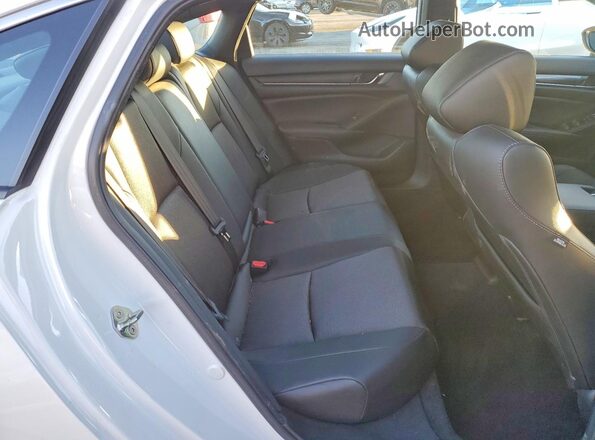 1HGCV2E36KA022807 2019 HONDA ACCORD Белый Вид задних сидений