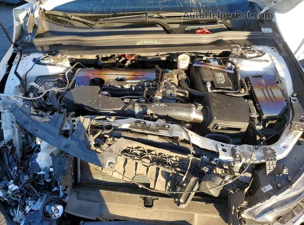 1HGCV2E36KA022807 2019 HONDA ACCORD Белый Вид задней части салона