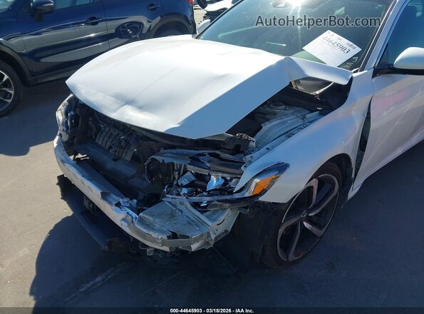 1HGCV2F31KA036077 2019 HONDA ACCORD Белый Вид спереди