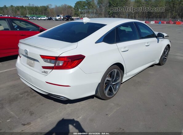 1HGCV2F31KA036077 2019 HONDA ACCORD Белый Задняя правая четверть