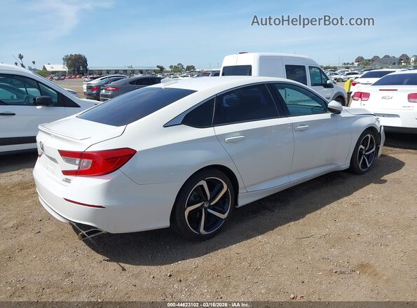 1HGCV2F32JA036250 2018 HONDA ACCORD Белый Задняя правая четверть