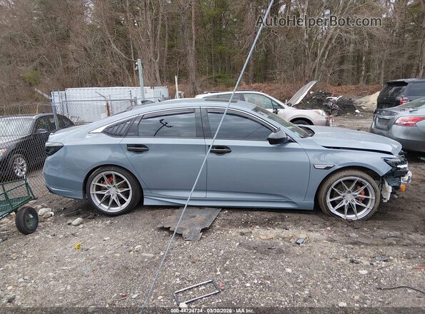 1HGCV2F3XNA011294 2022 HONDA ACCORD Light Blue Вид задней части салона