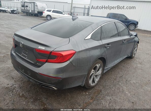 1HGCV2F64JA015832 2018 HONDA ACCORD Серый Задняя правая четверть