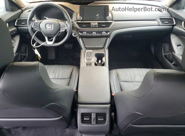 1HGCV2F94KA035963 2019 HONDA ACCORD Black Widok deski rozdzielczej