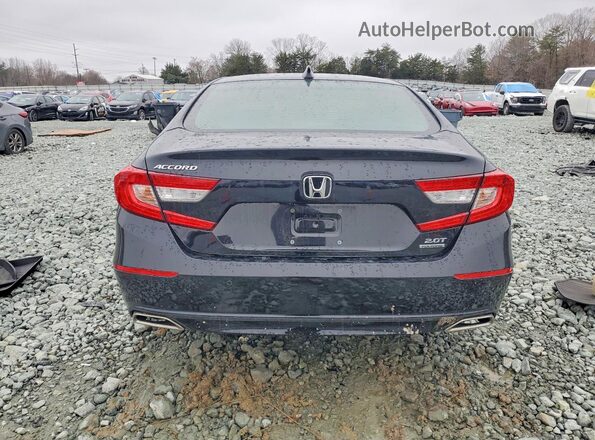1HGCV2F94KA035963 2019 HONDA ACCORD Black Widok z tyłu