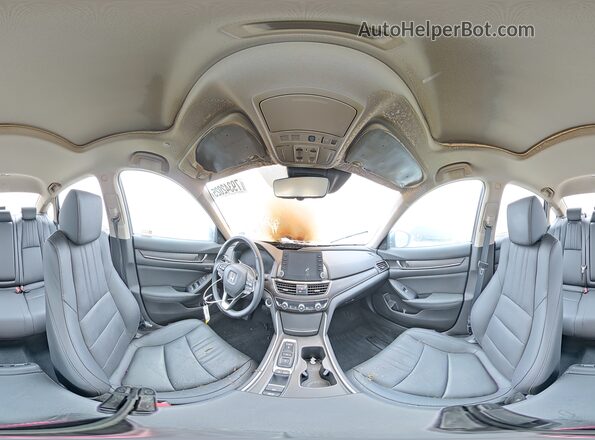 1HGCV2F94KA035963 2019 HONDA ACCORD Black Widok naklejki z numerem VIN