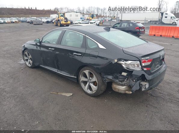 1HGCV2F96JA041911 2018 HONDA ACCORD Черный Задняя левая четверть