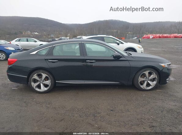 1HGCV2F96JA041911 2018 HONDA ACCORD Черный Вид задней части салона