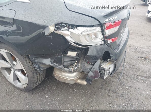 1HGCV2F96JA041911 2018 HONDA ACCORD Черный Вид спереди