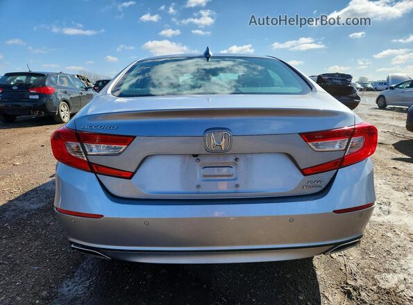 1HGCV2F99JA050957 2018 HONDA ACCORD Серебряный Вид сзади